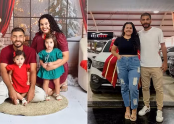 Casal descobre que estava morando na casa errada há seis meses 1 Daniele Kelly e o marido, Matheus, descobriram que estavam morando na casa errada há seis meses após erro no endereço do imóvel — Foto: Reprodução/Instagram de Daniele Kelly