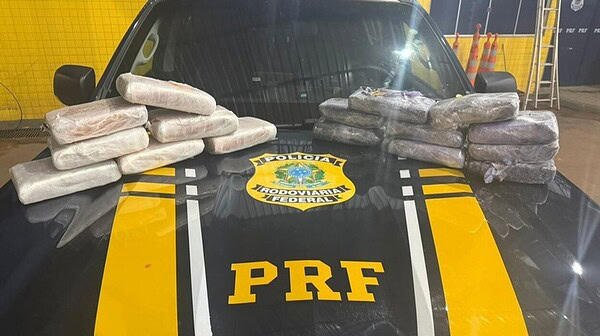 Droga enviada do Acre é apreendida pela PRF em Rondônia durante fiscalização na BR-364