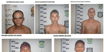 Os cinco detentos seguem foragidos. Foto: Reprodução