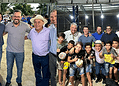 Junto de Alan Rick e Petecão, Bocalom entrega quadra de grama sintética revitalizada no Manoel Julião