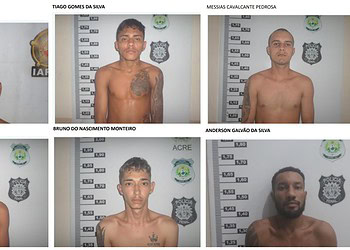 URGENTE: Seis presos fogem do presídio no Acre e forças de segurança iniciam buscas; veja nomes