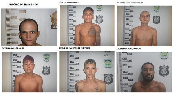 URGENTE: Seis presos fogem do presídio no Acre e forças de segurança iniciam buscas; veja nomes