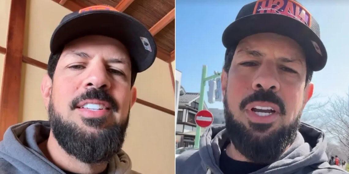 Cantor Sorocaba, da dupla com Fernando, fala sobre bombardeio no aeroporto de Dubai  • Reprodução/Instagram