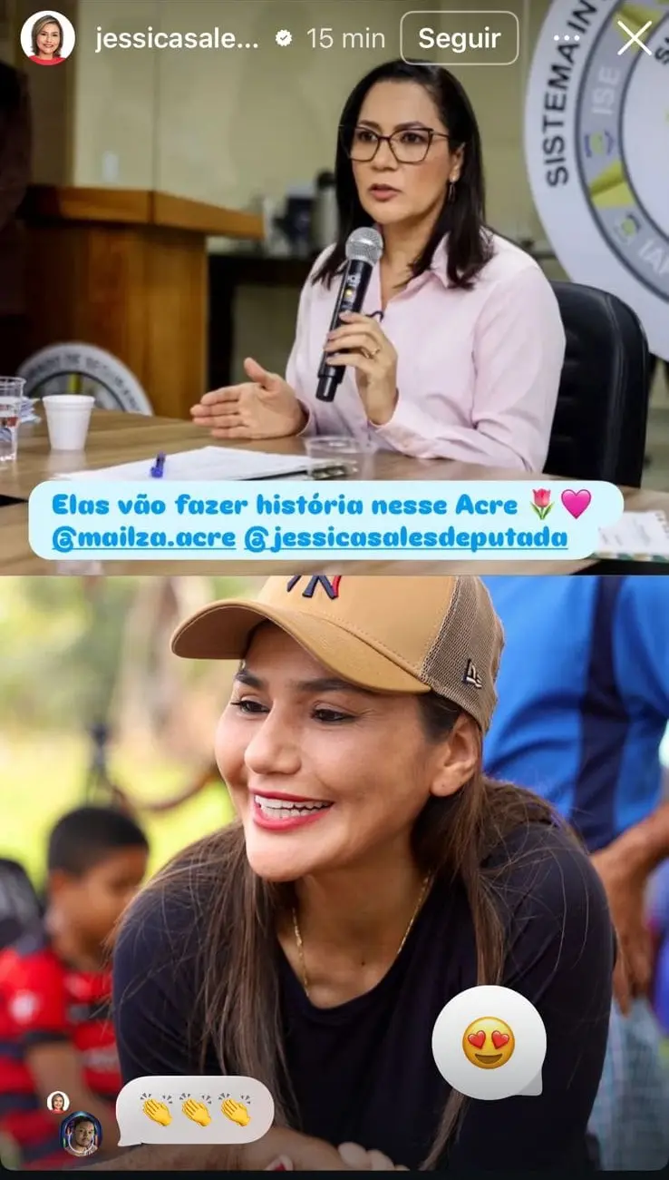 “Faço política com posição”: Jéssica Sales rompe o silêncio e sinaliza aliança com Mailza 3 “Faço política com posição”: Jéssica Sales rompe o silêncio e sinaliza aliança com Mailza